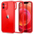Чехол-накладка (силиконовый) Apple iPhone 12/12 Pro Spigen Ultra Hybrid Red (ACS01704)