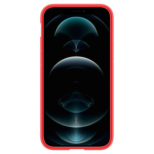 Чехол-накладка (силиконовый) Apple iPhone 12/12 Pro Spigen Ultra Hybrid Red (ACS01704)
