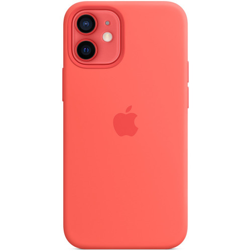 Чехол-накладка (силиконовый) для iPhone 12 mini Silicone Case with MagSafe High Copy Pink Citrus