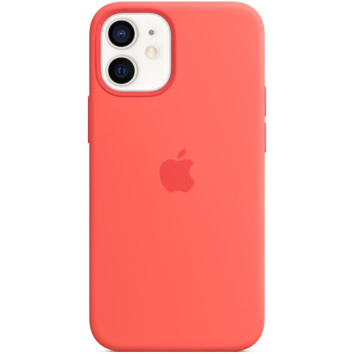 Чехол-накладка (силиконовый) для iPhone 12 mini Silicone Case with MagSafe High Copy Pink Citrus