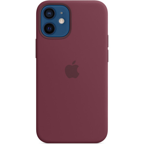 Чехол-накладка (силиконовый) для iPhone 12 mini Silicone Case with MagSafe High Copy Plum