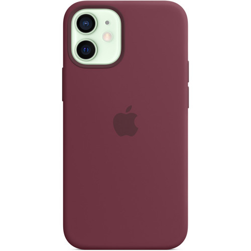Чехол-накладка (силиконовый) для iPhone 12 mini Silicone Case with MagSafe High Copy Plum
