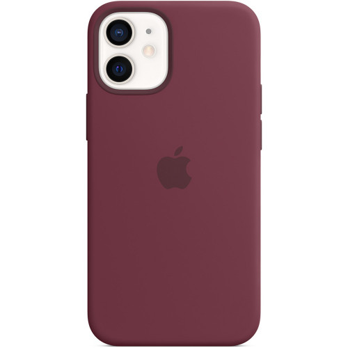 Чехол-накладка (силиконовый) для iPhone 12 mini Silicone Case with MagSafe High Copy Plum