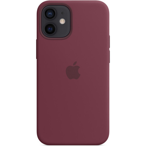Чехол-накладка (силиконовый) для iPhone 12 mini Silicone Case with MagSafe High Copy Plum