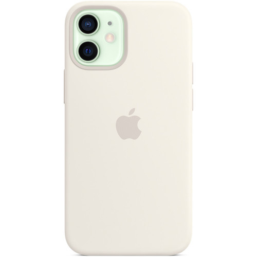 Чехол-накладка (силиконовый) для iPhone 12 mini Silicone Case with MagSafe High Copy White