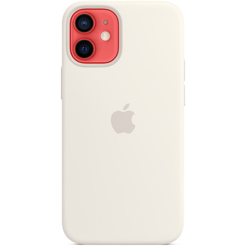 Чехол-накладка (силиконовый) для iPhone 12 mini Silicone Case with MagSafe High Copy White