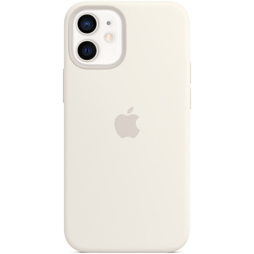 Чехол-накладка (силиконовый) для iPhone 12 mini Silicone Case with MagSafe High Copy White
