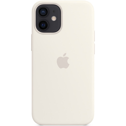 Чехол-накладка (силиконовый) для iPhone 12 mini Silicone Case with MagSafe High Copy White
