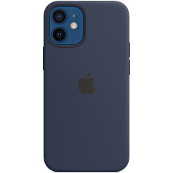 Чохол-накладка (силіконовий) для iPhone 12 mini Silicone Case with MagSafe High Copy Deep Navy