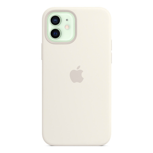 Чехол-накладка (силиконовый) для iPhone 12/12 Pro Silicone Case with MagSafe High Copy White