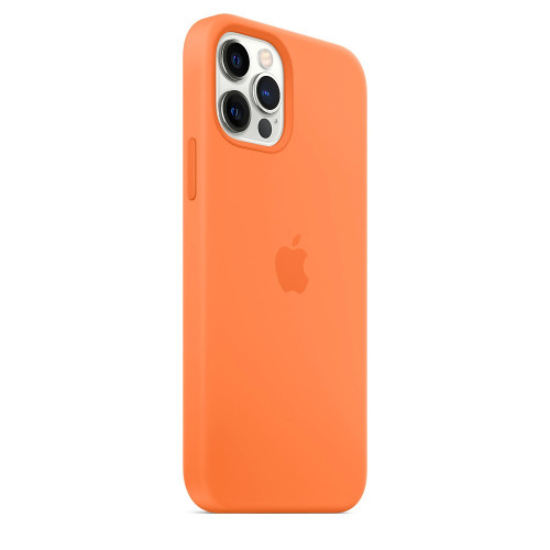Чехол-накладка (силиконовый) для iPhone 12/12 Pro Silicone Case with MagSafe High Copy Kumquat