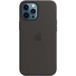 Чохол-накладка (силіконовий) для iPhone 12 Pro Max Silicone Case with MagSafe High Copy Black