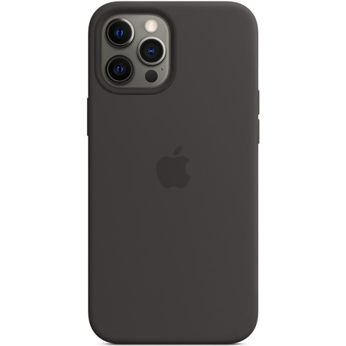 Чехол-накладка (силиконовый) для iPhone 12 Pro Max Silicone Case with MagSafe High Copy Black