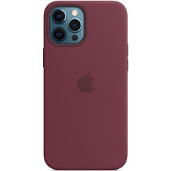Чохол-накладка (силіконовий) для iPhone 12 Pro Max Silicone Case with MagSafe High Copy Plum