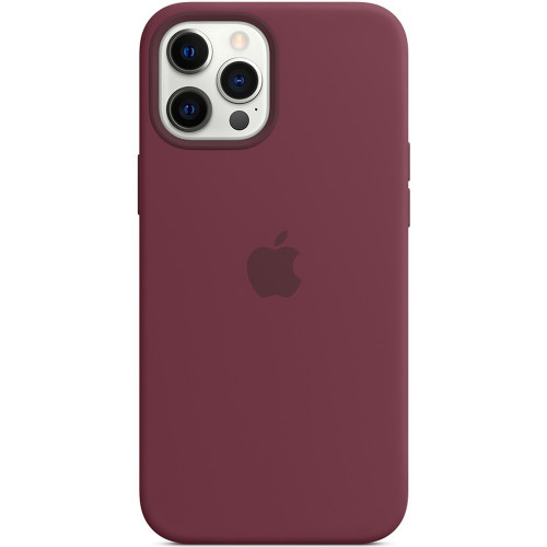 Чохол-накладка (силіконовий) для iPhone 12 Pro Max Silicone Case with MagSafe High Copy Plum