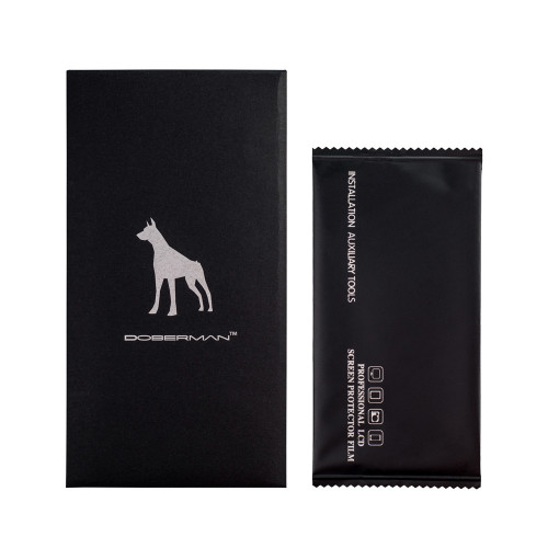Защитное стекло Apple iPhone 12 Pro Max Doberman Silk Printing Full Screen HD 0.26mm Black