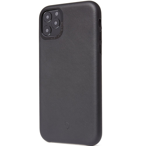 Чехол-накладка (кожаный) Apple iPhone 11 Pro Max Decoded Leather Back Cover Black (D9IPOXIMBC2BK)