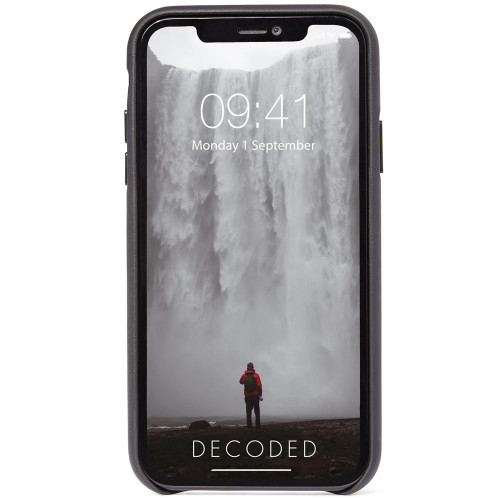 Чехол-накладка (кожаный) Apple iPhone 11 Pro Max Decoded Leather Back Cover Black (D9IPOXIMBC2BK)