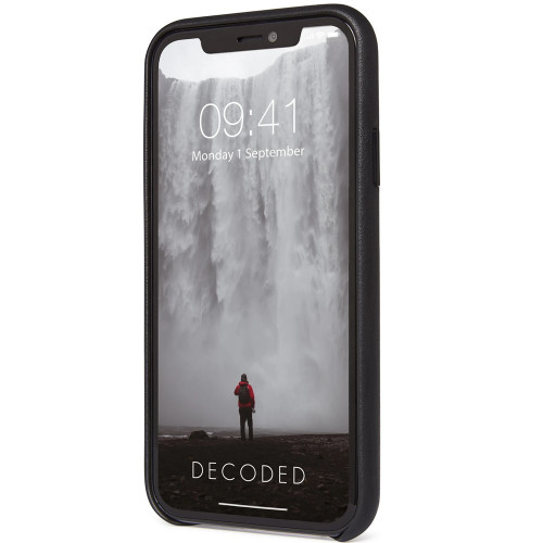 Чехол-накладка (кожаный) Apple iPhone 11 Pro Max Decoded Leather Back Cover Black (D9IPOXIMBC2BK)