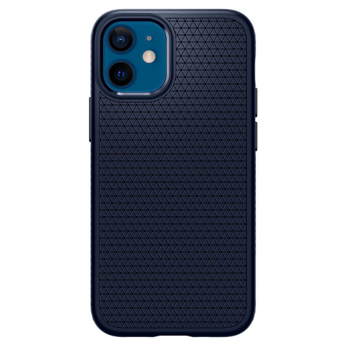 Чехол-накладка (силиконовый) Apple iPhone 12 mini Spigen Liquid Air Navy Blue (ACS02256)
