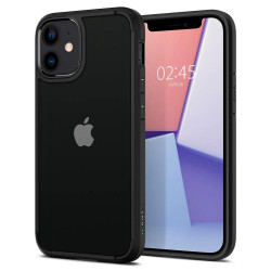 Чохол-накладка (силіконовий) Apple iPhone 12 mini Spigen Ultra Hybrid Matte Black (ACS01746)