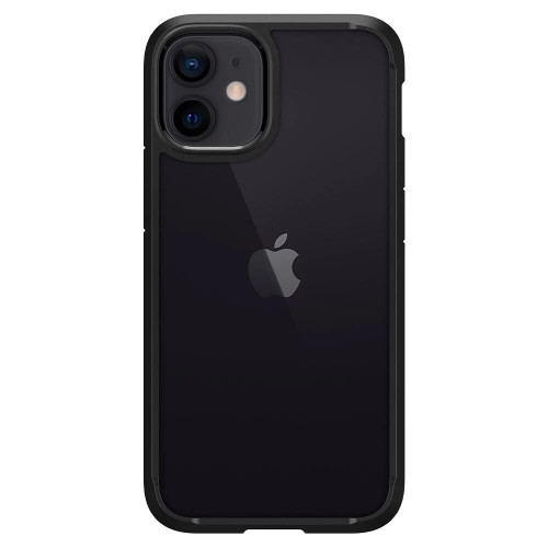 Чехол-накладка (силиконовый) Apple iPhone 12 mini Spigen Ultra Hybrid Matte Black (ACS01746)