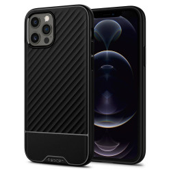 Чохол-накладка (силіконовий) Apple iPhone 12 Pro Max Spigen Core Armor Matte Black (ACS01471)