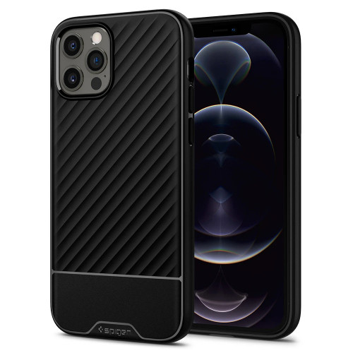 Чехол-накладка (силиконовый) Apple iPhone 12 Pro Max Spigen Core Armor Matte Black (ACS01471)