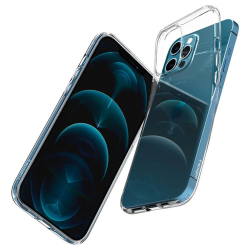 Чехол-накладка (силиконовый) Apple iPhone 12 Pro Max Spigen Liquid Crystal Clear (ACS01613)