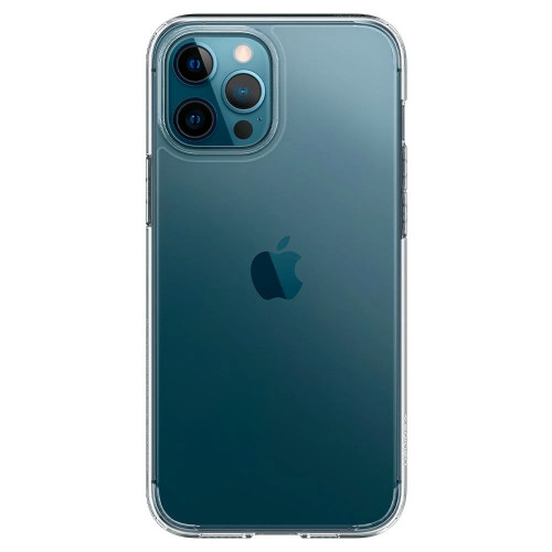 Чохол-накладка (силіконовий) Apple iPhone 12 Pro Max Spigen Ultra Hybrid Crystal Clear (ACS01618)