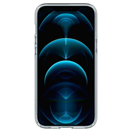 Чохол-накладка (силіконовий) Apple iPhone 12 Pro Max Spigen Ultra Hybrid Crystal Clear (ACS01618)