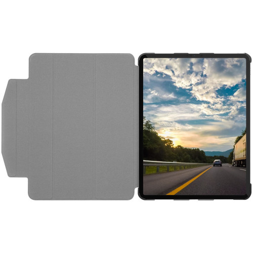 Чехол-книжка (полиуретановый) Apple iPad Air 10.9" 2020 Macally Protective Case and Stand Black (BSTANDA4-B)