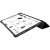 Чехол-книжка (полиуретановый) Apple iPad Air 10.9" 2020 Macally Protective Case and Stand Black (BSTANDA4-B)