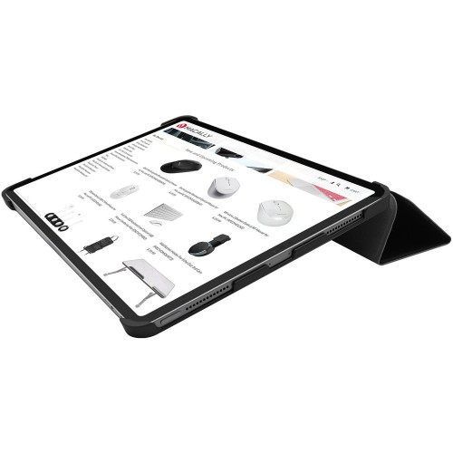 Чехол-книжка (полиуретановый) Apple iPad Air 10.9" 2020 Macally Protective Case and Stand Black (BSTANDA4-B)