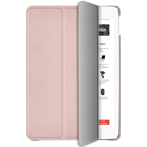 Чехол-книжка (полиуретановый) Apple iPad 10.2" 2019/2020 Macally Smart Folio Rose Gold (BSTAND7-RS)