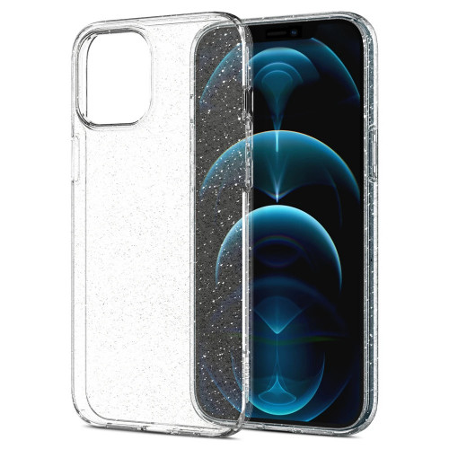 Чехол-накладка (силиконовый) Apple iPhone 12 Pro Max Spigen Liquid Crystal Glitter Crystal Quartz (ACS01614)