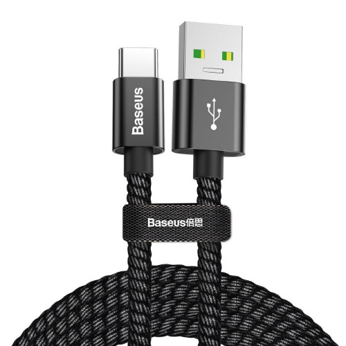 Baseus Double Fast Charging Type-C 1m Black (CATKC-A01)