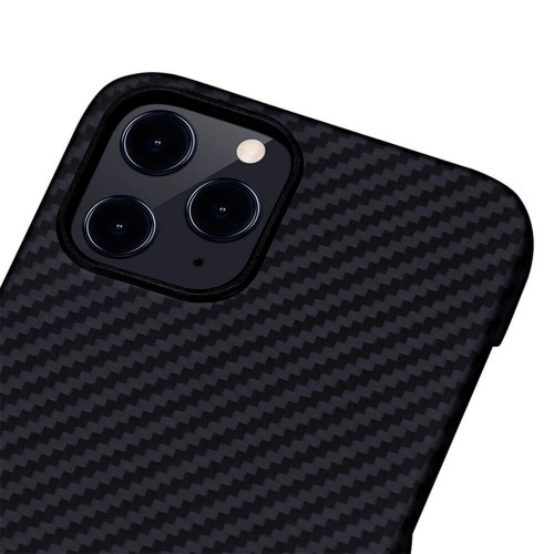 Чехол-накладка (карбоновый) Apple iPhone 12 Pro Max Pitaka MagEZ Case Twill Black/Grey (KI1201PM)