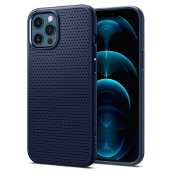 Чохол-накладка (силіконовий) Apple iPhone 12 Pro Max Spigen Liquid Air Navy Blue (ACS02247)