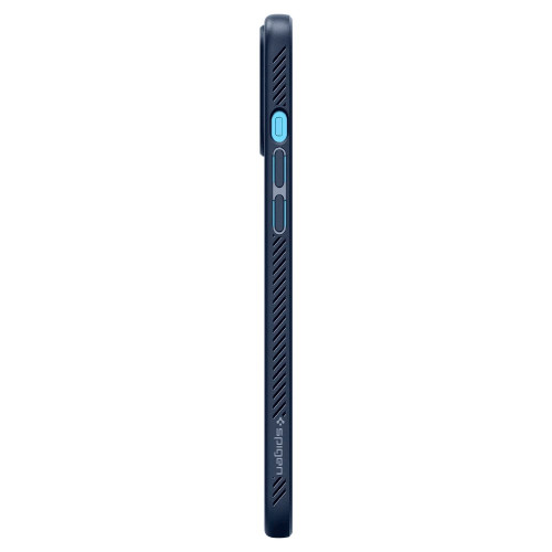 Чехол-накладка (силиконовый) Apple iPhone 12 Pro Max Spigen Liquid Air Navy Blue (ACS02247)