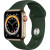 Apple Watch Series 6 GPS + Cellular 40mm Gold Stainless Steel Case with Cyprus Green Sport Band (M02W3, M06V3)
