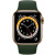 Apple Watch Series 6 GPS + Cellular 40mm Gold Stainless Steel Case with Cyprus Green Sport Band (M02W3, M06V3)