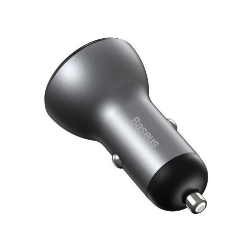 Baseus Digital Display PPS Dual Quick Charger Car Charger 45W Silver (CCBX-C0S)