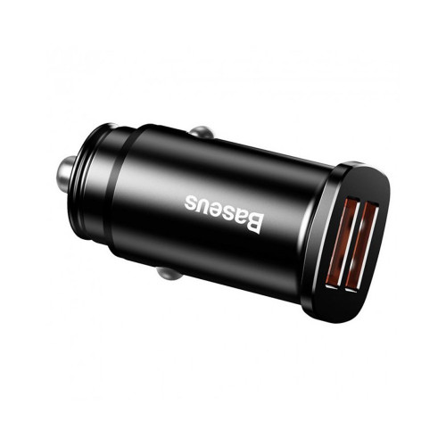 Baseus Square Metal QC 3.0 30W 2USB Black (CCALL-DS01)