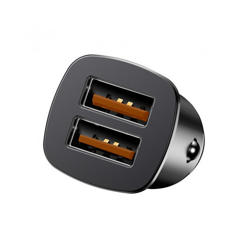 Baseus Square Metal QC 3.0 30W 2USB Black (CCALL-DS01)