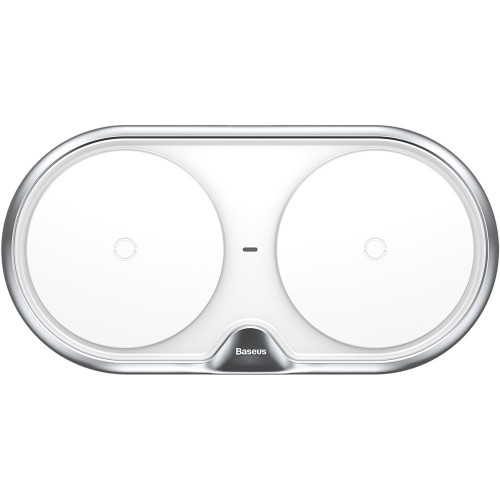 Baseus Dual Wireless Charger Silver (WXXHJ-A0S)