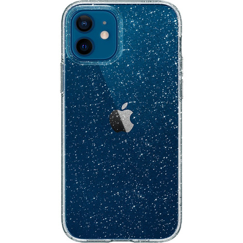 Чехол-накладка (силиконовый) Apple iPhone 12/12 Pro Spigen Liquid Crystal Glitter Crystal Quartz (ACS01698)