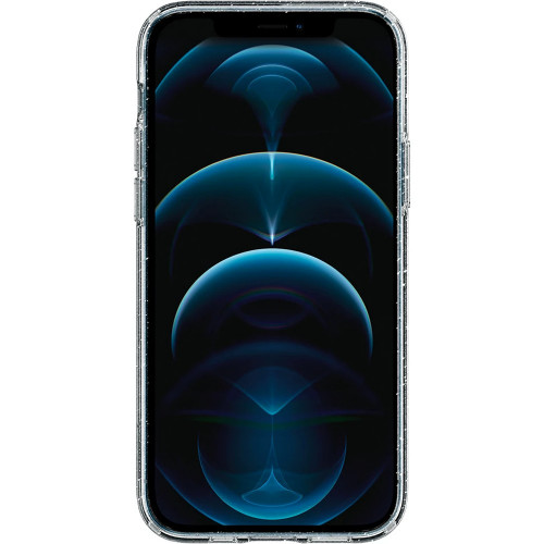 Чехол-накладка (силиконовый) Apple iPhone 12/12 Pro Spigen Liquid Crystal Glitter Crystal Quartz (ACS01698)