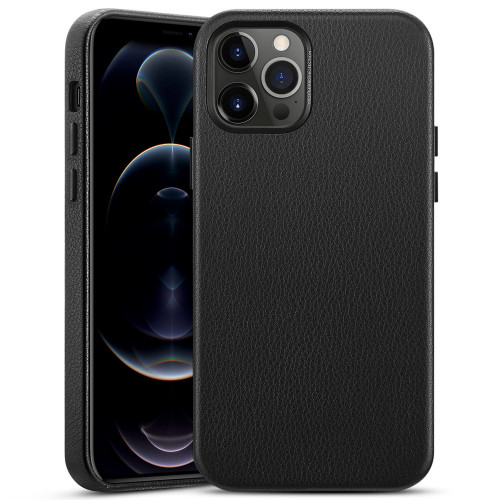 Чехол-накладка (кожаный) Apple iPhone 12 Pro Max ESR Metro Premium Leather Case Black