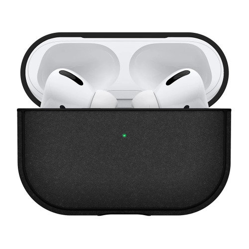 Чехол-накладка (пластиковый) Apple AirPods Pro Incase Metallic Case Black (INOM100678-BLK)